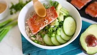 Asian Salmon Rice Bowls