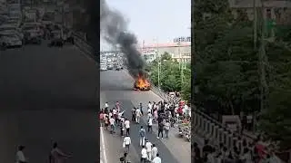 Fire Accident in Jaipur, Rajasthan - 14/10/2024 #fireaccident #jaipur  #selfdrivecars