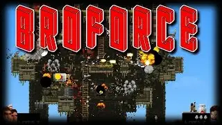 BroChrist and BroHawx in The Brofather (Broforce!)