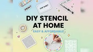 How to Make Stencil at Home Step by Step | DIY|diy stencil Craft hack | Budget Friendly#stencil#diy 