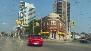 Toronto Midtown Drive 4K POV| Eglinton Ave to Mt Pleasant Rd via Vaughan Rd & St Clair W | Sunny Day