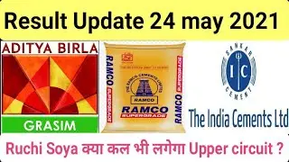 Result Grasim Industries Ltd | Ramco Cement | India Cement | Ruchi soya news