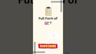Full form of GP || GP ka full form || General partner