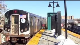 ᴴᴰ R160A M Shuttle Train Arriving at Seneca Avenue