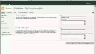 Change the Title and Description of a SharePoint 2010 Site - SharePoint 2010 Tutorials