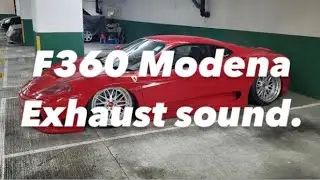 Ferrari F360 modena Exhaust sound