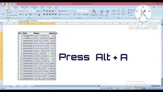 autofit column width excel shortcut key