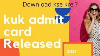 kuk admit card released ! #shorts #youtubeshorts