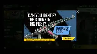 Get Death Eye AK gun skin permanent || follow the steps that I have shown in this video✌️☺️