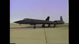 SR-71 blackbird takeoff from Beale AFB
