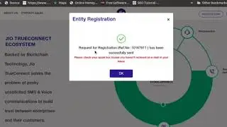 DLT registration complete process