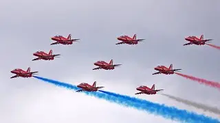 The Red Arrows display | Sola Airshow 2024