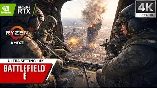 Title Card Battlefield 6 : RTX 5070ti 16GB ( 4K Maximum Settings DLAA ON )