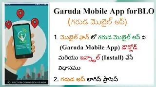 How to download & Install Garuda mobile app, How to login into Garuda App ECI, Garuda app for BLO
