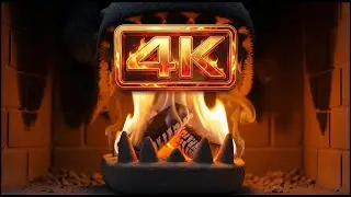 4K 1 Hour Dragon Fireplace Ambience 🔥 Rahatlatıcı Ş&ouml;mine Sesi (Study&Relax)