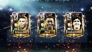 КРАСОТА!! ПОЙМАЛ ЛЕГЕНДУ! PELE, MARADONA, RONALDO в ПАКАХ FIFA MOBILE 19