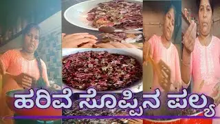33/365   ಹರಿವೆ ಸೊಪ್ಪಿನ ಪಲ್ಯ ಮಾಡುವ ವಿಧಾನ | ಕೆಂಪು ಹರಿವೆಯ ಉಪಯೋಗ #anushaachari390 #dailyvlog #trending
