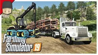 FORESTRY, LOGGING & SCORPION KING! : Ep.11 (Let's Play Farming Simulator 19)