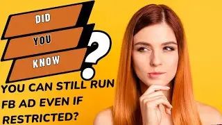 How to run campaign to a page even with Account Restriction