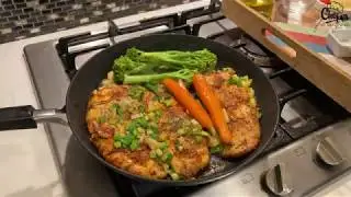 Tilapia Fish Dinner | Healthy | Saut&eacute;ed Vegetables | Chef Fouzia