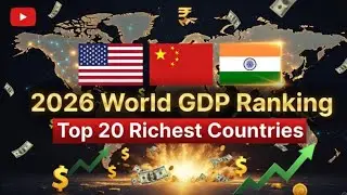 2026 World GDP Ranking 💰 | India Top 4 | Shocking Economy Data! #WorldGDP #GDP2026 #YouTubeShorts
