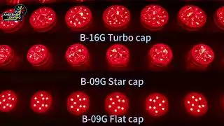 Star Cap, Flat Cap and Turbo Cap of LED Funfair Bulb