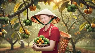 Fresh Ambarella Harvest &ndash; Sweet, Tangy Taste of Rural Life!