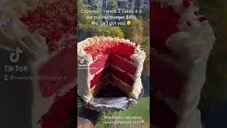 Our holiday cake #shorts #holiday #holidaycake #sweettreatsbygloria