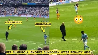 😳 Pep Guardiola ignores Ilkay Gundogan After Penalty Miss vs Leeds