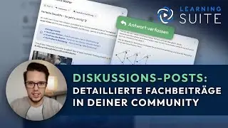 NEU: Diskussionsposts in der LearningSuite Community (Wertvolle Fachbeitr&auml;ge schreiben)