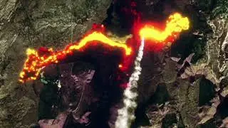 Вулкан в Исландии: водяные насосы борются с горячей лавой на геотермальной электростанции Свартсе...