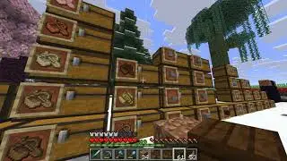 Farming a Double Chest of Dark Oak Boats | DC #221