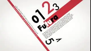 Futura Typography Poster Animation