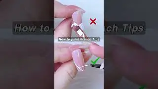 How to paint french nail tips💅🏻#frenchnail #frenchnails #frenchnailtutorial #frenchnailart #nailfor