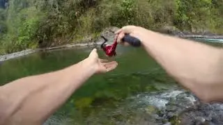 Fishing Machaca in the jungle of Costa Rica.
