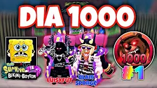 PRIMEROS DEL MUNDO EN LLEGAR A DIA +1000 🤯 @BlamSpongeYT y @LuisXFuT  Sobrevive en fondo de bikini 