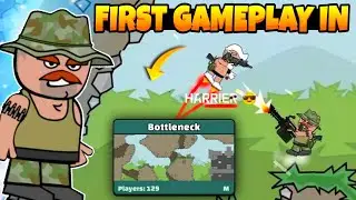My First Gameplay In Bottleneck | Mini Militia Funny Gameplay 🤣