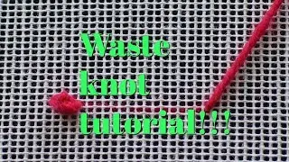 Flosstube #158 Waste Knot Tutorial!!!