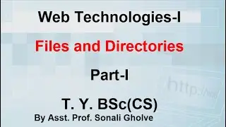 Files in PHP Web Technologies -1 Part1