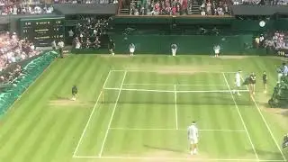 Federer serve and volley