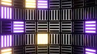 4k purple and yellow cube strobes background Vjloops || 4k loops pack 2024 || Led wall Vjloops