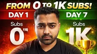 1000 Subscriber In 7 Days 🔥 | YouTube Ka Secret Formula