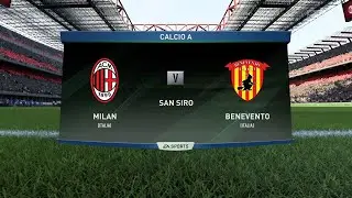 FIFA 18 | AC Milan vs Benevento - Serie A 2017/2018