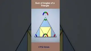 Sum of Angles of a Triangle #4paiideas #mathematics