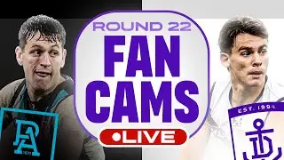 FAN CAMS LIVE | Port Adelaide vs Fremantle | AFL Round 22 2025