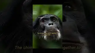 Chimpanzees hunt monkeys by using the most complex and intelligent ambush of all. #animals