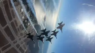 Blue Angels' first Delta formation in the Super Hornet