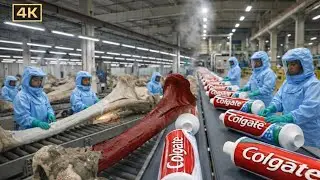 Inside the Toothpaste Factory &mdash; From Animal Bones to Branded Toothpaste | Full Process