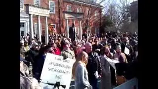 Reciting the 2nd Amendment at the Annapolis Gun Rally