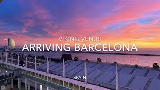 Viking Ocean Cruise Line Viking Venus Arriving Port Barcelona Spain